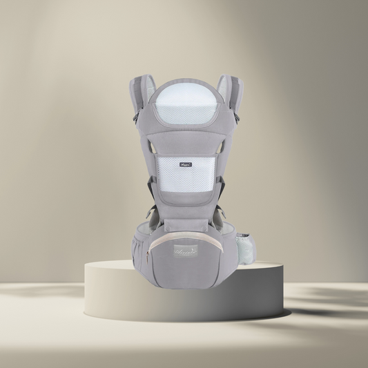 3 in 1 Babytrage - mit ergonomischem Hüfthocker, Babytrage und Kombimodus  0-36M