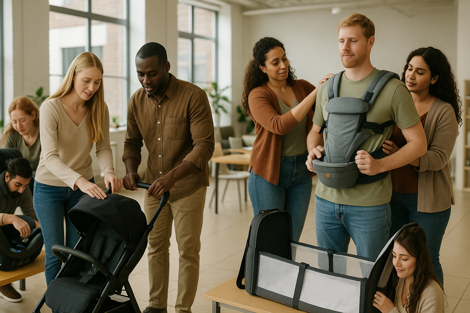 Die Menschen sollten alle schon unterschiedlich aussehen. generiere unterschiedliche Menschentypen (keine Asiaten oder chinesen)